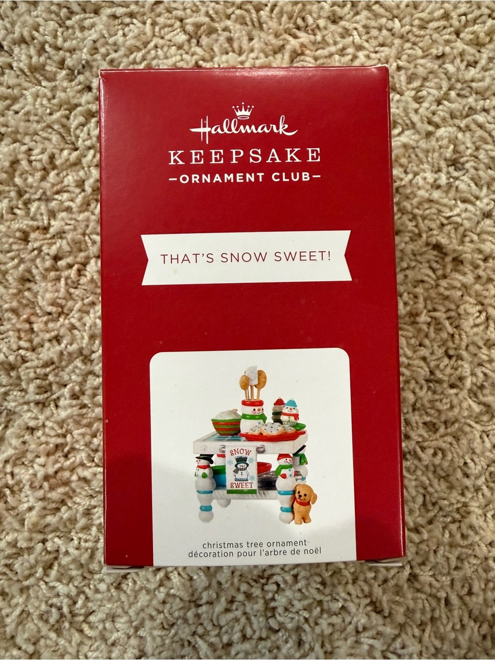 Hallmark Keepsake "That's Snow Sweet!" Ornament - Red